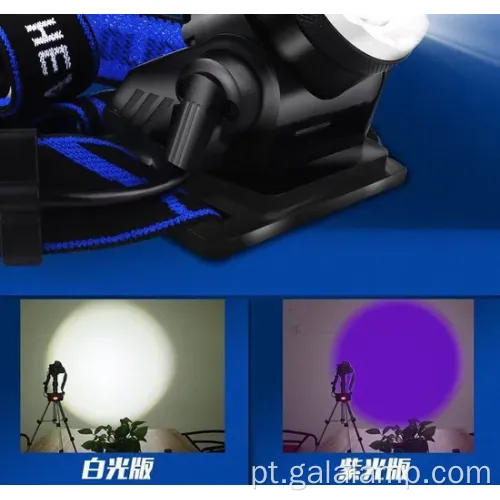 Farol UV 395nm recarregável